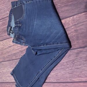 Indigo blue maternity jeans